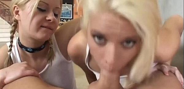  We will talk dirty while we give you a POV double blowjob